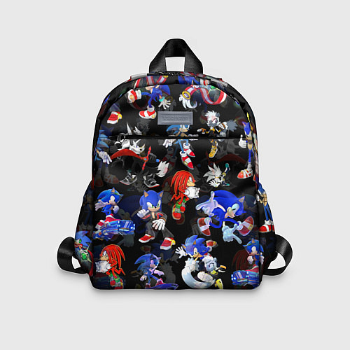 Детский рюкзак Sonic паттерн / 3D-принт – фото 1
