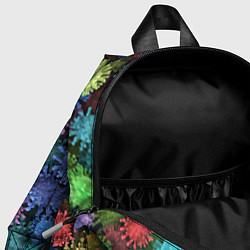 Детский рюкзак Разноцветные вирусы, цвет: 3D-принт — фото 2