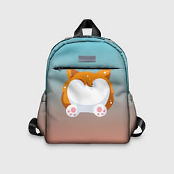 Детский рюкзак Милый корги, цвет: 3D-принт