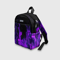 Детский рюкзак ФИОЛЕТОВЫЙ ОГОНЬ, цвет: 3D-принт — фото 2