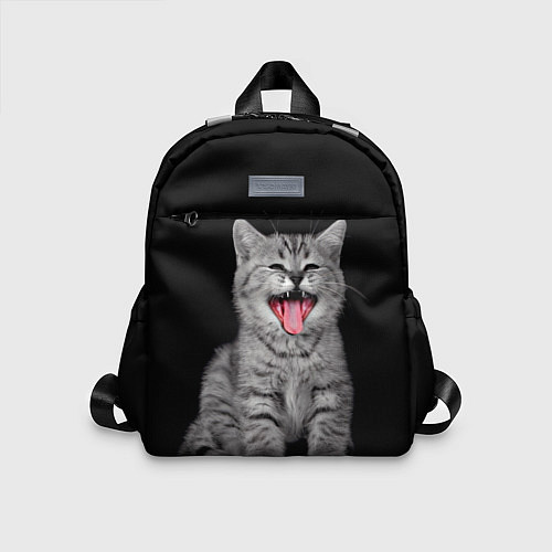 Детский рюкзак Кричащий кот / 3D-принт – фото 1