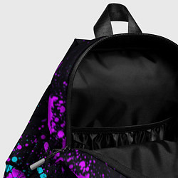 Детский рюкзак БРЫЗГИ КРАСКИ NEON, цвет: 3D-принт — фото 2