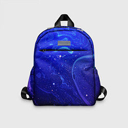 Детский рюкзак СИНИЙ КОСМОС, цвет: 3D-принт