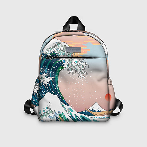 Детский рюкзак Большая волна в канагаве / 3D-принт – фото 1