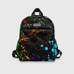 Детский рюкзак БРЫЗГИ КРАСОК, цвет: 3D-принт