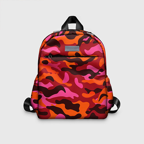 Детский рюкзак CAMOUFLAGE RED / 3D-принт – фото 1