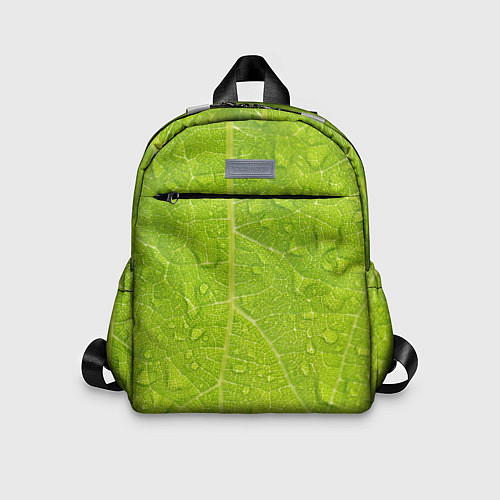 Детский рюкзак Листок с росой / 3D-принт – фото 1