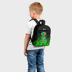 Детский рюкзак Леон из Бравл Старс, цвет: 3D-принт — фото 2