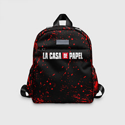 Детский рюкзак La Casa de Papel спина Z, цвет: 3D-принт