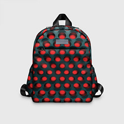 Детский рюкзак Раскалённый красный 3Д, цвет: 3D-принт