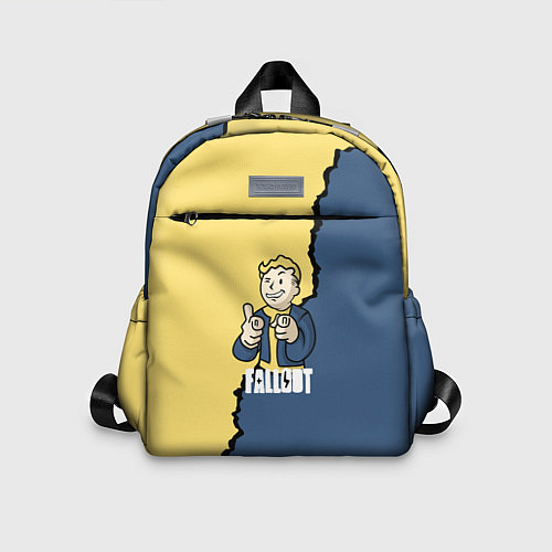 Детский рюкзак Fallout logo boy / 3D-принт – фото 1