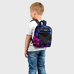 Детский рюкзак ОГОНЬ НЕОН, цвет: 3D-принт — фото 2