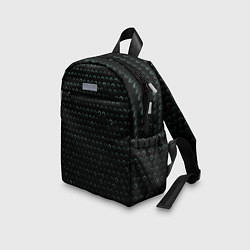 Детский рюкзак Текстура геометрия ромбы черны, цвет: 3D-принт — фото 2