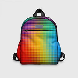 Детский рюкзак Радужный градиент, цвет: 3D-принт