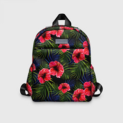 Детский рюкзак Тропические цветы и листья