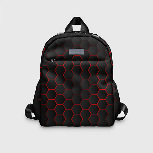 Детский рюкзак 3D black & red / 3D-принт – фото 1