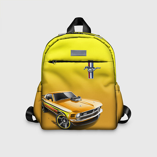 Детский рюкзак Ford mustang - motorsport / 3D-принт – фото 1
