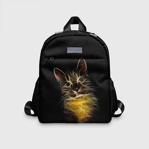 Детский рюкзак Дымчато-световой кот / 3D-принт – фото 1