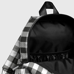 Детский рюкзак Черно-белая клетка, цвет: 3D-принт — фото 2