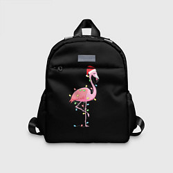 Детский рюкзак Новогодний Фламинго, цвет: 3D-принт