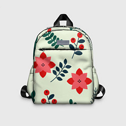 Детский рюкзак Цветы, ягоды, листья