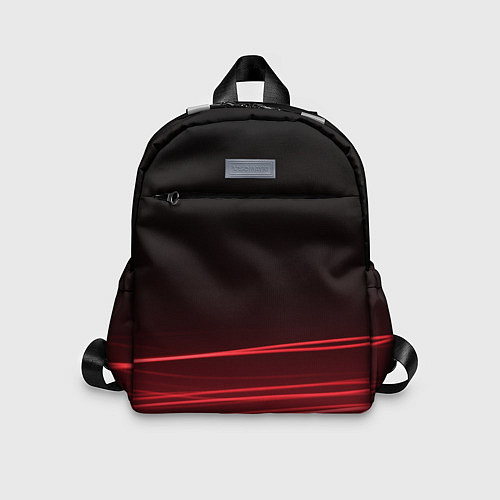 Детский рюкзак Красное и Черное / 3D-принт – фото 1