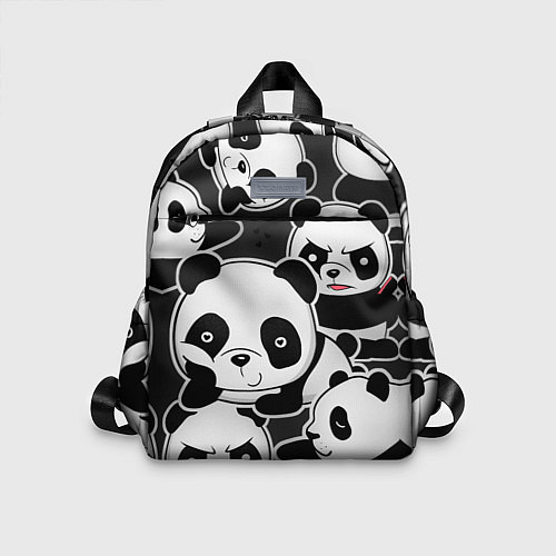 Детский рюкзак Смешные панды / 3D-принт – фото 1
