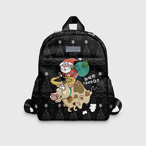 Детский рюкзак Санта на олене / 3D-принт – фото 1