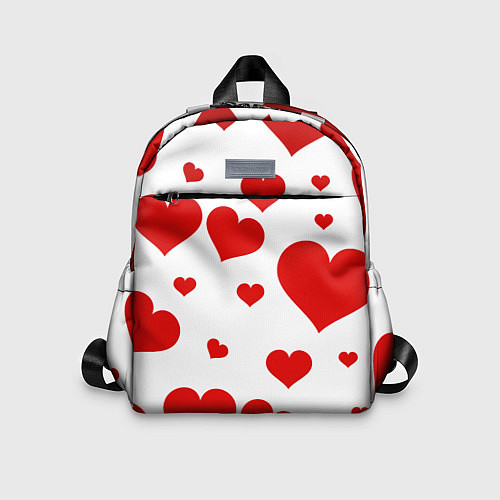 Детский рюкзак Сердечки / 3D-принт – фото 1