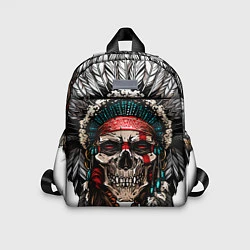 Детский рюкзак Череп индейца, цвет: 3D-принт