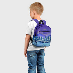 Детский рюкзак Зимний лес, цвет: 3D-принт — фото 2