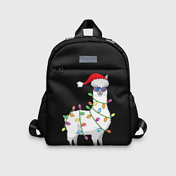 Детский рюкзак Рождественская Лама, цвет: 3D-принт