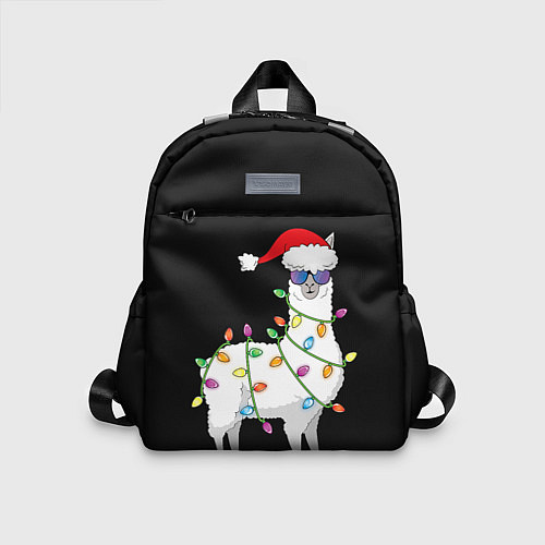 Детский рюкзак Рождественская Лама / 3D-принт – фото 1