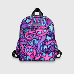 Детский рюкзак Граффити монстры, цвет: 3D-принт