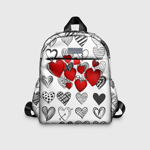Детский рюкзак Сердца / 3D-принт – фото 1