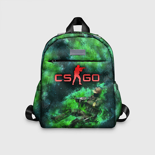 Детский рюкзак CS GO Green rage / 3D-принт – фото 1