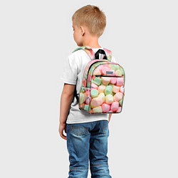 Детский рюкзак Маршмэлов зефирки нежные, цвет: 3D-принт — фото 2