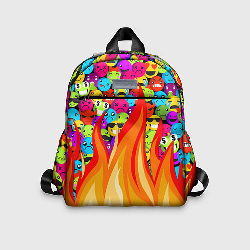Детский рюкзак SLAVA MARLOW - Смайлики / 3D-принт – фото 1