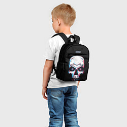 Детский рюкзак Glitch Skull, цвет: 3D-принт — фото 2