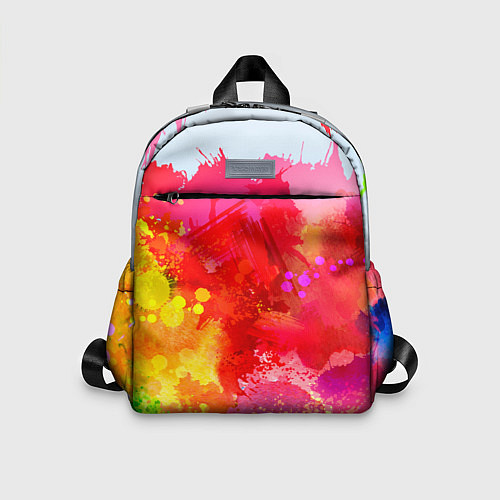 Детский рюкзак Брызги краски / 3D-принт – фото 1