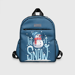 Детский рюкзак Пусть идет снег, цвет: 3D-принт