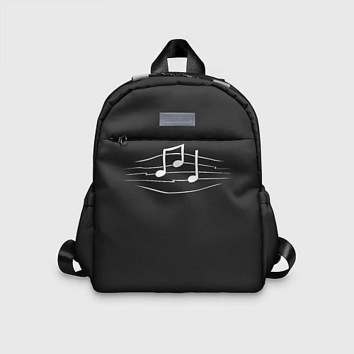 Детский рюкзак Музыкальные ноты / 3D-принт – фото 1