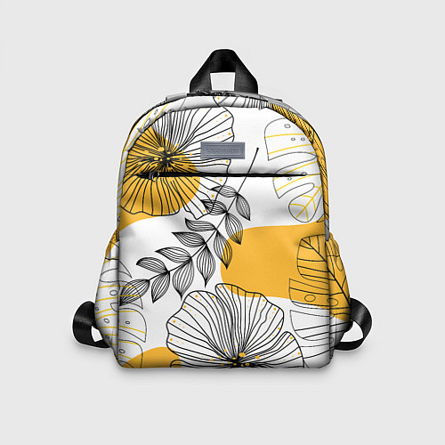 Детский рюкзак Цветы / 3D-принт – фото 1