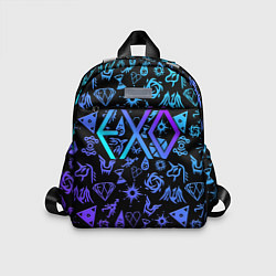 Детский рюкзак EXO K-POP LogoBombing, цвет: 3D-принт