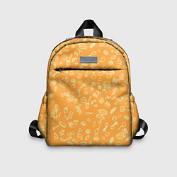 Детский рюкзак Оранжевая еда, цвет: 3D-принт