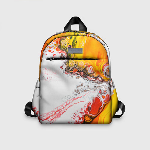 Детский рюкзак Рисунок желтой краской / 3D-принт – фото 1