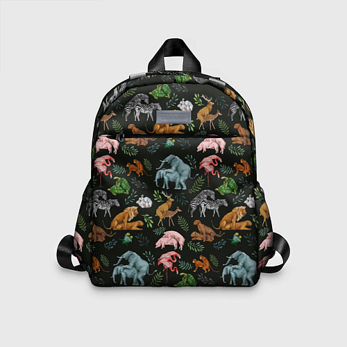 Детский рюкзак Дикие Звери Паттерн / 3D-принт – фото 1