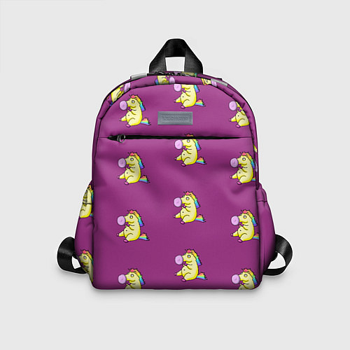 Детский рюкзак Фиолетовые пони / 3D-принт – фото 1