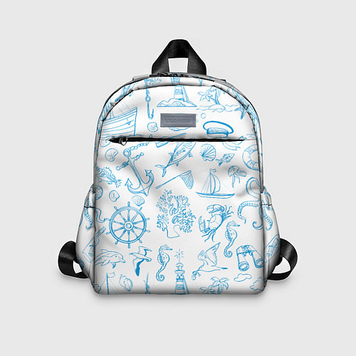 Детский рюкзак Морская тема / 3D-принт – фото 1