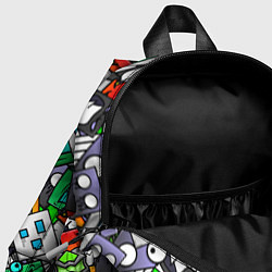 Детский рюкзак Geometry Dash Pattern Z, цвет: 3D-принт — фото 2